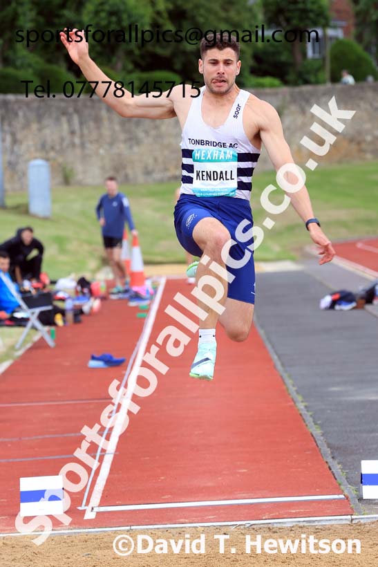 Decathlon Long Jump, 2024 EAP International Combined events, Hewcham, Northumberland.  Photo: David T. Hewitson/Sports for All Pics